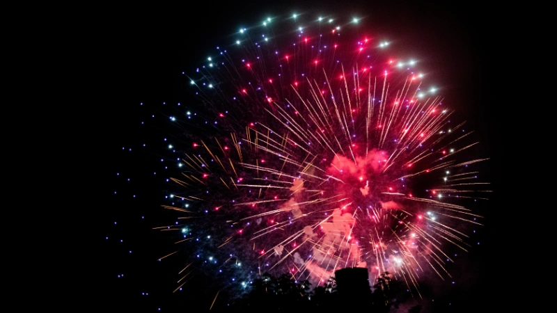 Fireworks at Good Neighbor Day in Downingtown, Pennsylvania